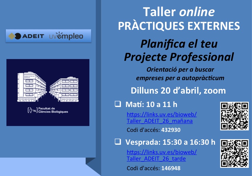Taller “Planifica el teu Projecte Professional”